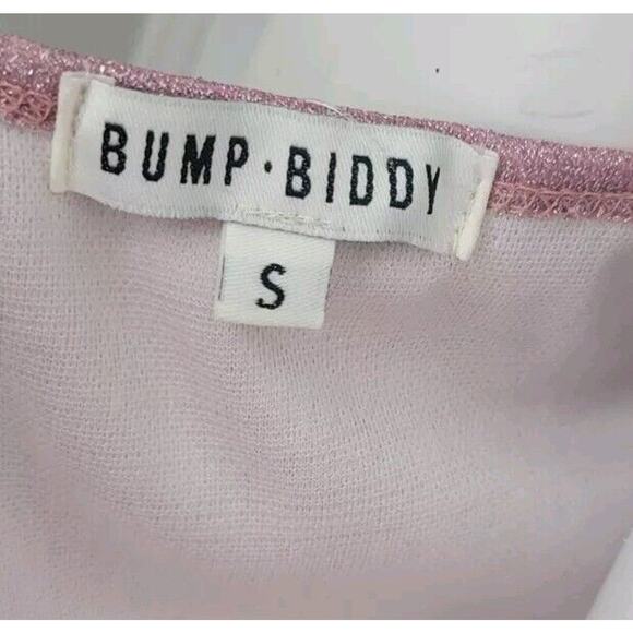 Bump Biddy Maternity Formal Dress Gown Womans Sz. S Fades Pink to Silver New - Picture 6 of 15